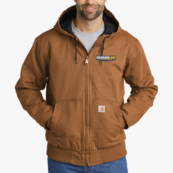 Carhartt Washed Duck Active Jacket w/ Embroidered Logo Thumbnail