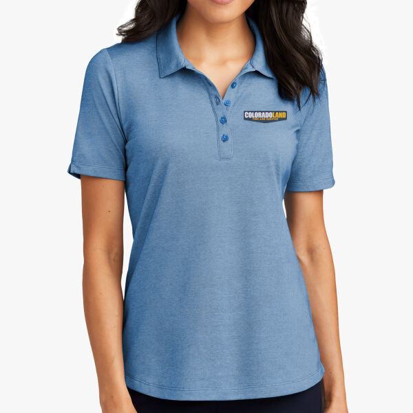 Ladies' Pique Blend Polo w/ Embroidered Logo Thumbnail